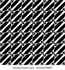 
 Grunge background with abstract shapes. Black and white texture. Seamless monochrome repeating pattern  for decor, fabric, cloth.