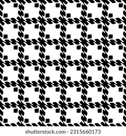 
 Grunge background with abstract shapes. Black and white texture. Seamless monochrome repeating pattern  for decor, fabric, cloth.