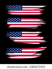 A grunge background with the american flag on it