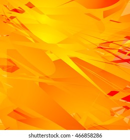 Grunge background. Beautiful abstract vector illustration. Orange glass.