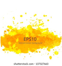 Grunge background with a big yellow splash