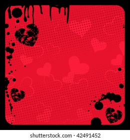 Grunge  background with black frame from dirty