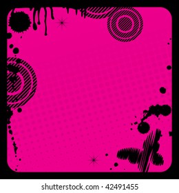 Grunge  background with black frame from dirty