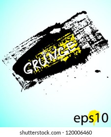 Grunge background with black ink.