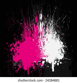 Grunge Background Black Pink White Fierce spray 2