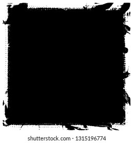 Grunge background black. Text template monochrome