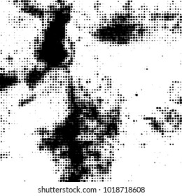 Grunge background of black and white. Abstract monochrome vector pattern