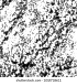 Grunge background of black and white. Abstract monochrome vector pattern