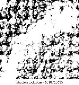 Grunge background of black and white. Abstract monochrome vector pattern