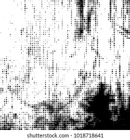 Grunge background of black and white. Abstract monochrome vector pattern