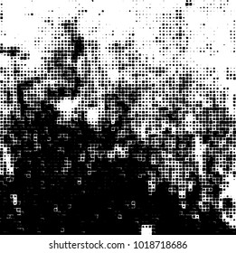 Grunge background of black and white. Abstract monochrome vector pattern