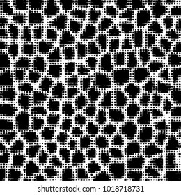 Grunge background of black and white. Abstract monochrome vector pattern