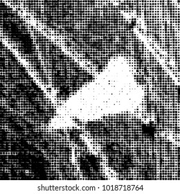 Grunge background of black and white. Abstract monochrome vector pattern