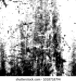 Grunge background of black and white. Abstract monochrome vector pattern