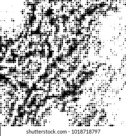 Grunge background of black and white. Abstract monochrome vector pattern