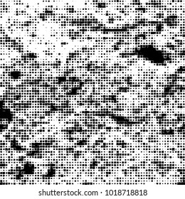 Grunge background of black and white. Abstract monochrome vector pattern