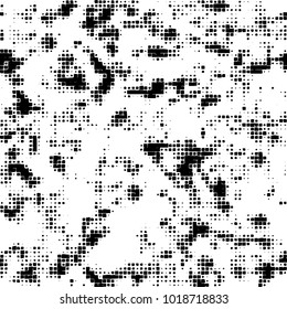 Grunge background of black and white. Abstract monochrome vector pattern