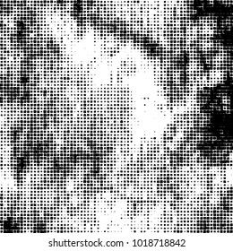 Grunge background of black and white. Abstract monochrome vector pattern