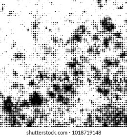 Grunge background of black and white. Abstract monochrome vector pattern