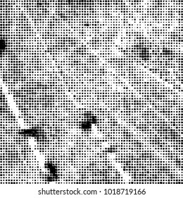 Grunge background of black and white. Abstract monochrome vector pattern