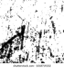 Grunge background of black and white. Abstract monochrome vector pattern