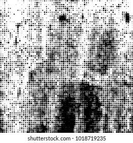 Grunge background of black and white. Abstract monochrome vector pattern