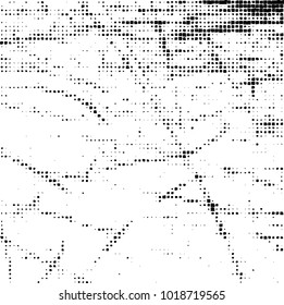 Grunge background of black and white. Abstract monochrome vector pattern