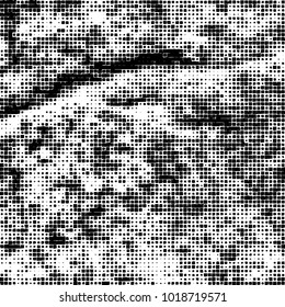 Grunge background of black and white. Abstract monochrome vector pattern