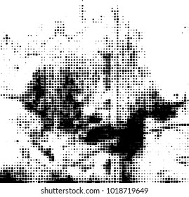 Grunge background of black and white. Abstract monochrome vector pattern