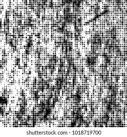 Grunge background of black and white. Abstract monochrome vector pattern