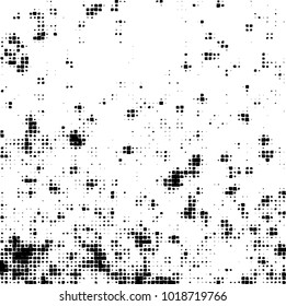 Grunge background of black and white. Abstract monochrome vector pattern