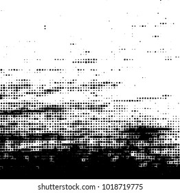 Grunge background of black and white. Abstract monochrome vector pattern