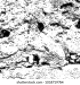 Grunge background of black and white. Abstract monochrome vector pattern
