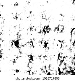Grunge background of black and white. Abstract monochrome vector pattern