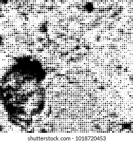 Grunge background of black and white. Abstract monochrome vector pattern