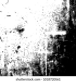 Grunge background of black and white. Abstract monochrome vector pattern