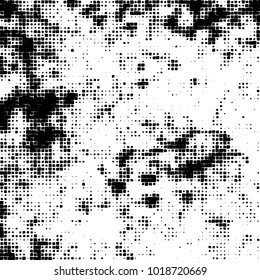 Grunge background of black and white. Abstract monochrome vector pattern