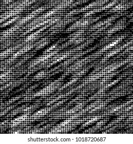 Grunge background of black and white. Abstract monochrome vector pattern