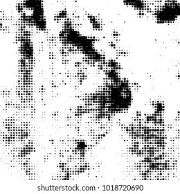 Grunge background of black and white. Abstract monochrome vector pattern