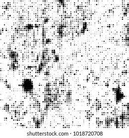 Grunge background of black and white. Abstract monochrome vector pattern