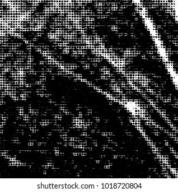 Grunge background of black and white. Abstract monochrome vector pattern