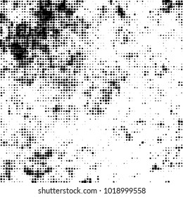 Grunge background of black and white. Abstract monochrome vector pattern