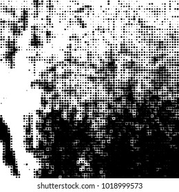 Grunge background of black and white. Abstract monochrome vector pattern