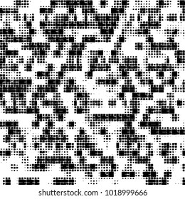 Grunge background of black and white. Abstract monochrome vector pattern
