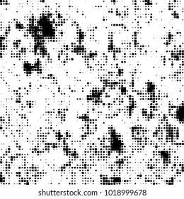 Grunge background of black and white. Abstract monochrome vector pattern