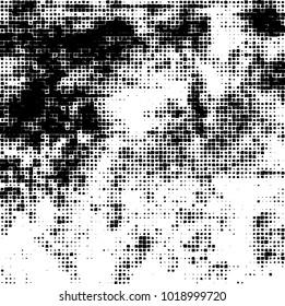 Grunge background of black and white. Abstract monochrome vector pattern