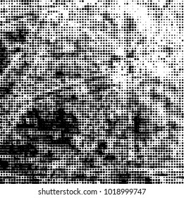 Grunge background of black and white. Abstract monochrome vector pattern