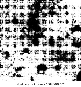 Grunge background of black and white. Abstract monochrome vector pattern