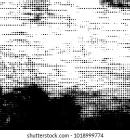 Grunge background of black and white. Abstract monochrome vector pattern