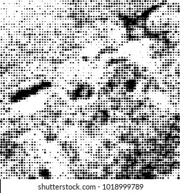 Grunge background of black and white. Abstract monochrome vector pattern